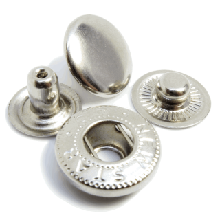 Кнопка Альфа 15 мм колір нікель фото