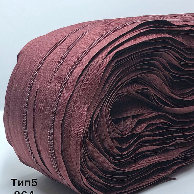 Спіральна молнія рулонна колір бордо фото