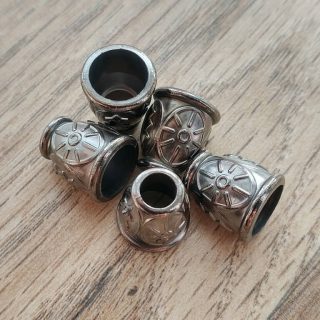 Дзвіночок кінцевик для шнура колір темний нікель фото