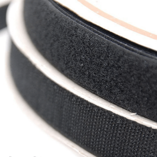 Липучка velcro чорна 3 см фото