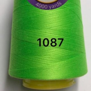 Нитки для шиття салат №1087 поліестер 40/2 фото