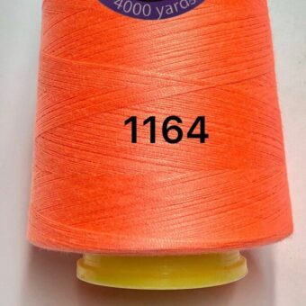 Нитки для шиття помаранчевий неон №1164 поліестер 40/2 фото
