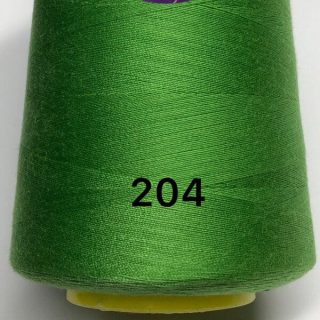 Зелені нитки поліестер №204 фото