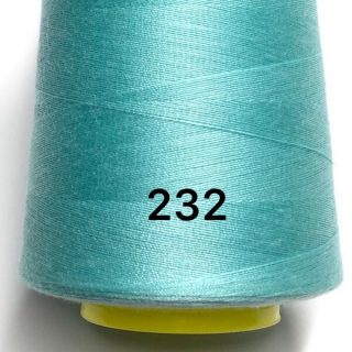 Блакитні нитки поліестер 40/2 на конусі фото