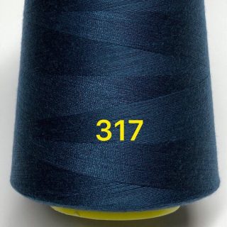 Швейні нитки поліестрколір темно-синій № 317 фото