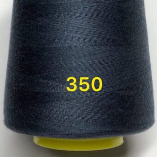 Нитки для шиття темно-сині №350 поліестер 40/2 фото
