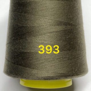 Нитки для шиття хакі №393 поліестер 40/2 фото