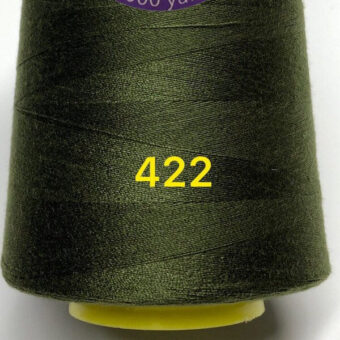 Нитки для шиття зелені №422 поліестер 40/2 фото