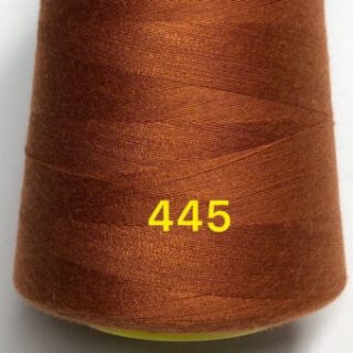 Нитки для шиття кольору глина №445 поліестер 40/2 фото