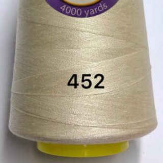 Нитки для шиття бежеві №452 поліестер 40/2 фото