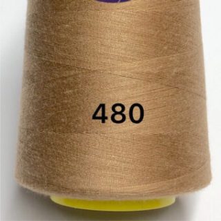 Нитки для шиття сіро-бежева №480 поліестер 40/2 фото