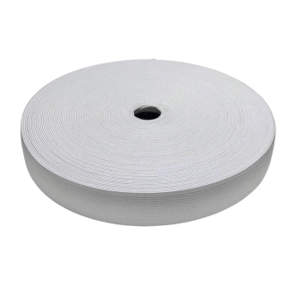 Гумко для одягу біла 2.5 см фото