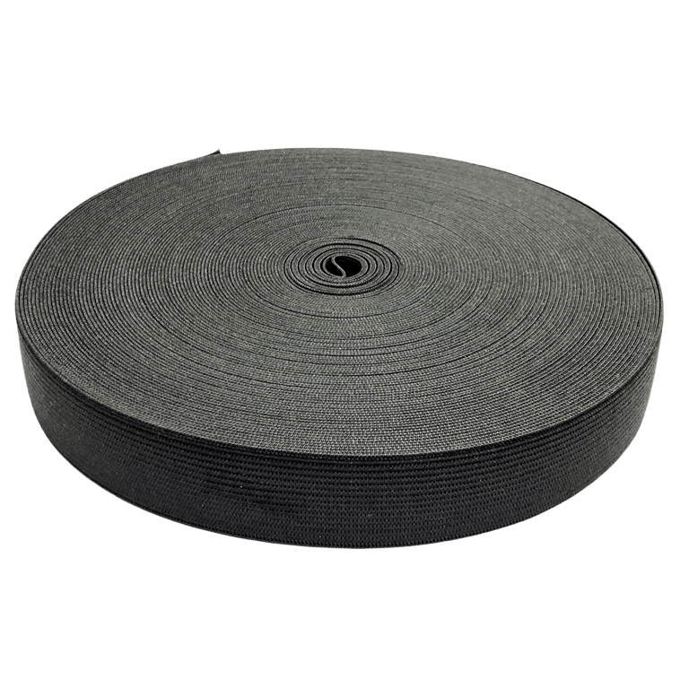 Чорна гумка завширшки 2.5 см Чорна резинка широка для шиття одягу 2.5 см фото