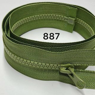 Тракторна молнія для одягу тип 5 колір зелене яблуко фото