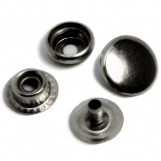 Кнопка Каппа на парку темний нікель фото