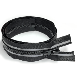 Замки тракторні зі світловідбиваючою смугою чорні роз'ємні фото