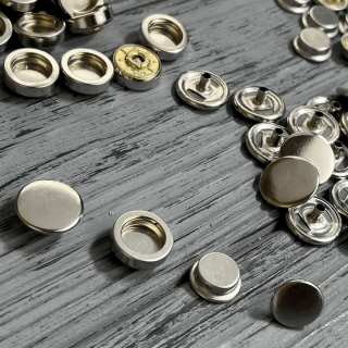 Нержавіюча кнопка тип 501 нікель фото